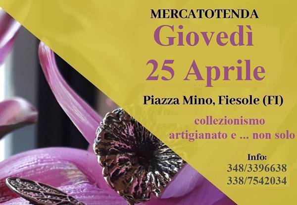 Mercato Fiesole Giovedì 25 Aprile 2024