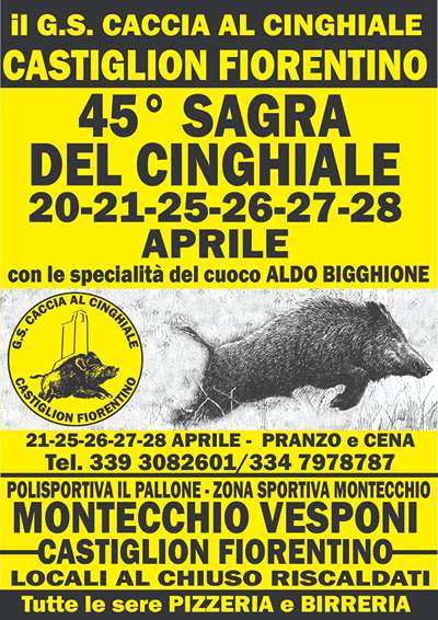 Sagra del Cinghiale Montecchio Vesponi 2024