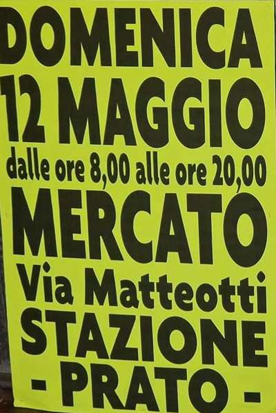 Mercato Prato Via Matteotti 2024