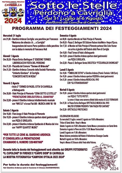 Festa del Perdono a Cavriglia 2024