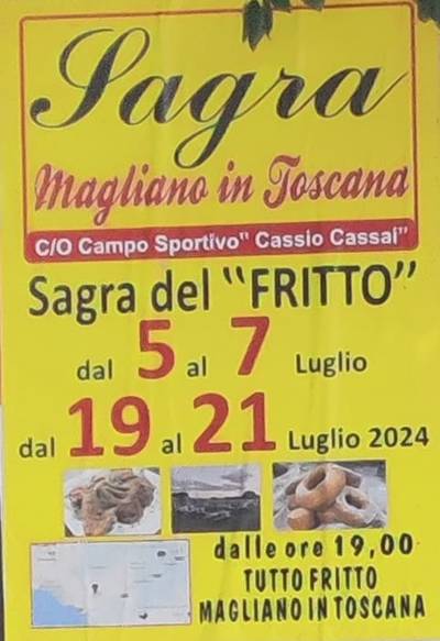 Sagra del Fritto Magliano in Toscana 2024