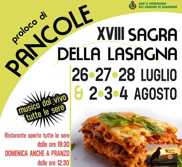 Sagra della Lasagna Pancole 2024