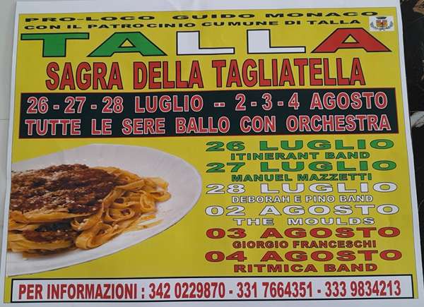 Sagra della Tagliatella Talla 2024