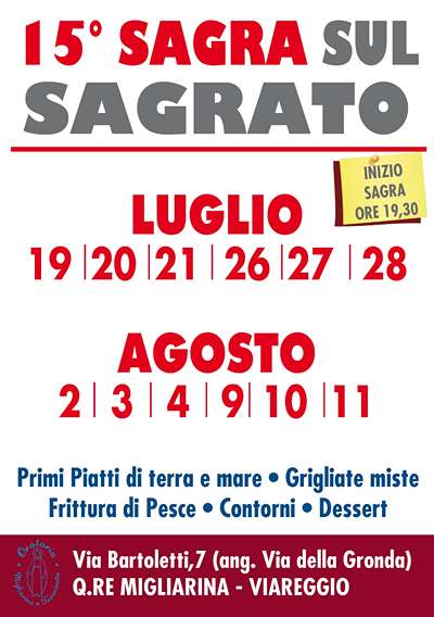 Sagra sul Sagrato Viareggio 2024