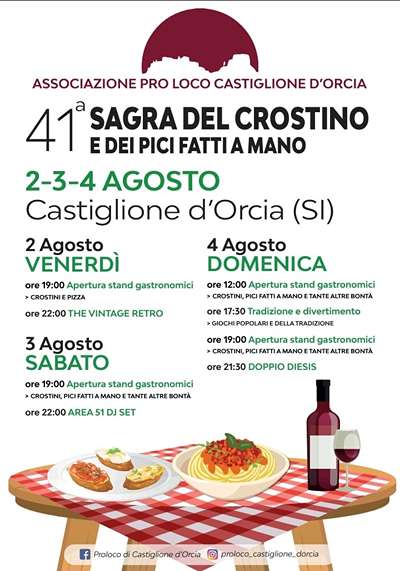 Sagra del Crostino Castiglione d'Orcia 2024