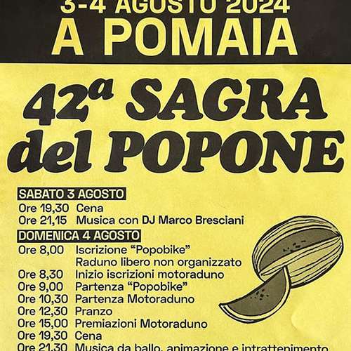 Sagra del Popone a Pomaia 2024