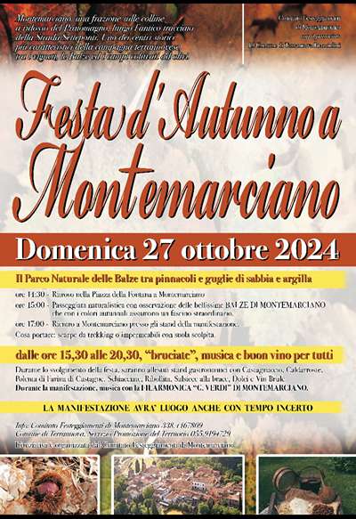 Festa d'Autunno a Montemarciano 2024