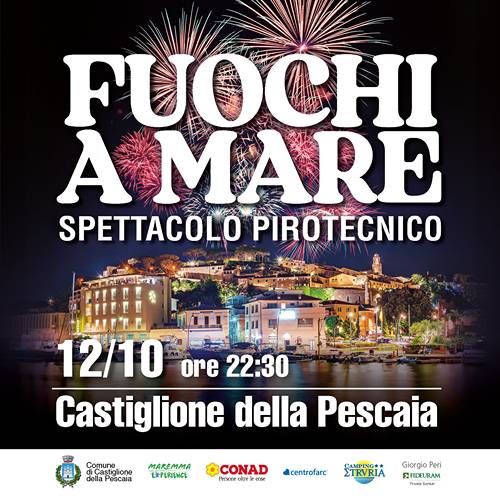 Fuochi a Mare a Castiglione della Pescaia Ottobre 2024