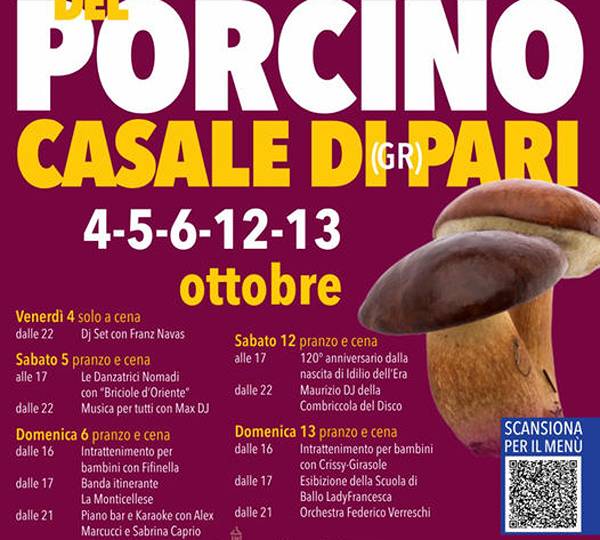 Sagra del Porcino a Casale di Pari 2024