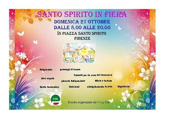 Santo Spirito in Fiera Firenze Ottobre 2024