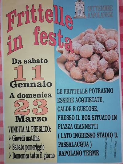 Frittelle in Festa a Rapolano Terme 2025