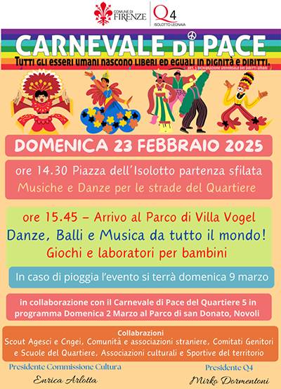 Carnevale di Pace Firenze 2025