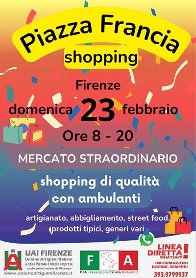 Piazza Francia Shopping Mercato Firenze