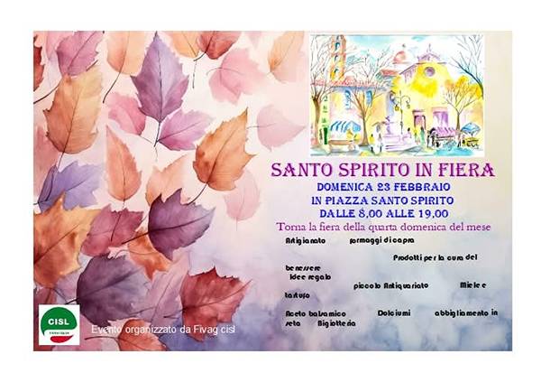 Santo Spirito in Fiera Firenze Febbraio 2025