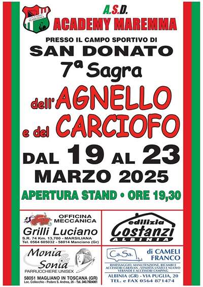 Sagra Agnello Carciofo San Donato 2025